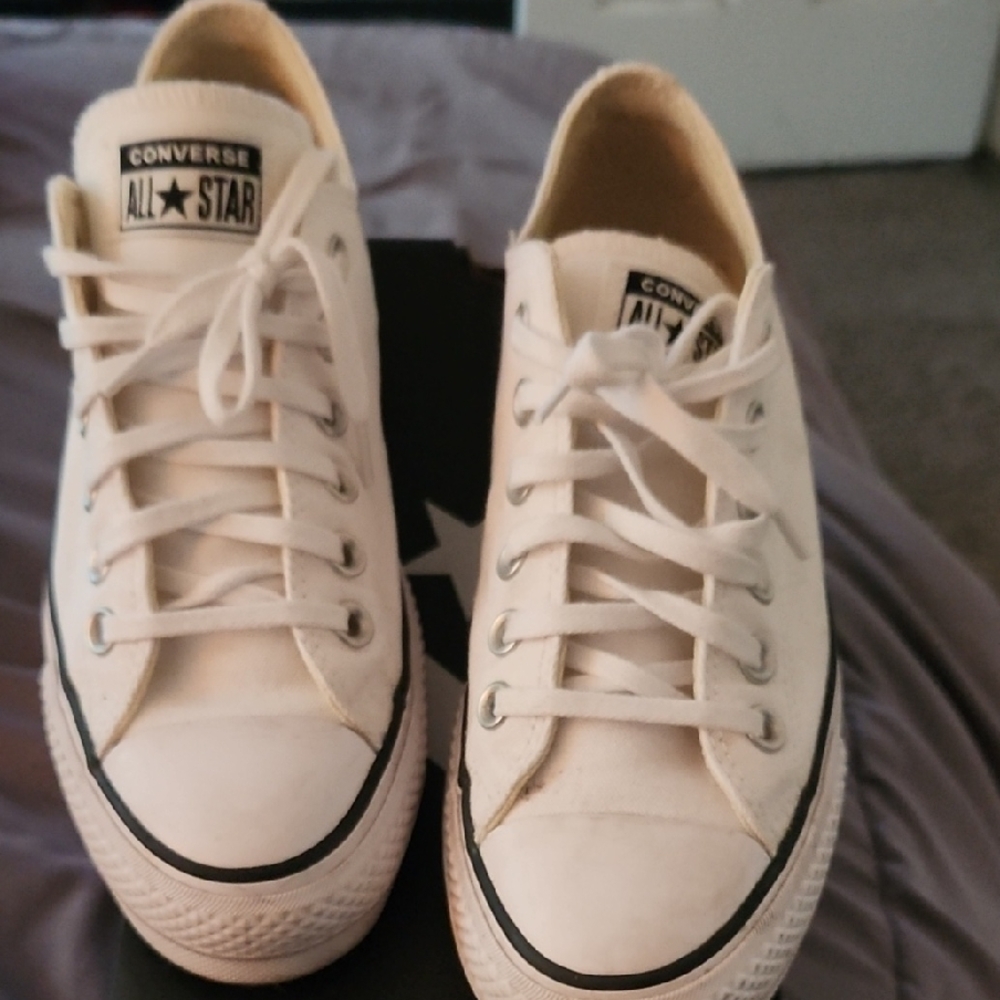 Converse All Star Classic White Canvas Sneakers